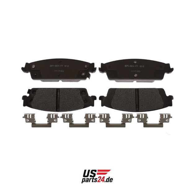 Rear brake pads (ceramic) – suitable for Escalade, Silverado, Tahoe &amp; Suburban