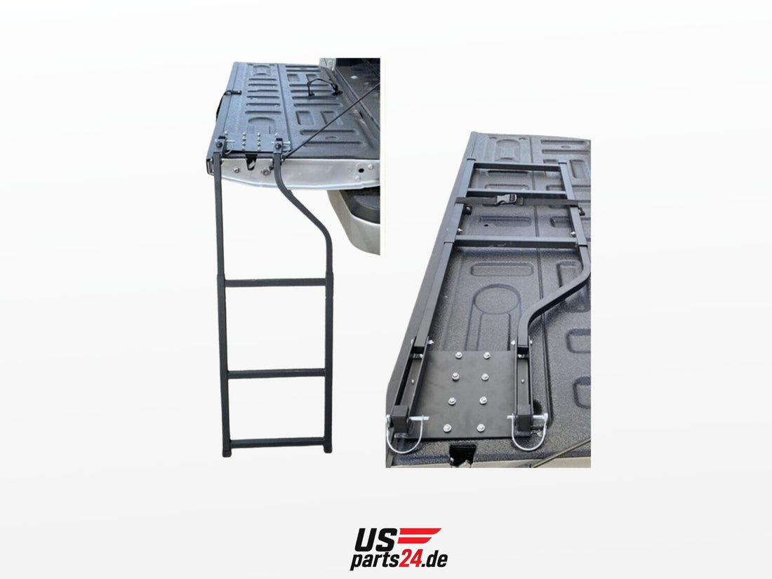 Heckklappen-Leiter – Universell für Pickups (bis 135 kg) – Schwarz - US-Parts24.de