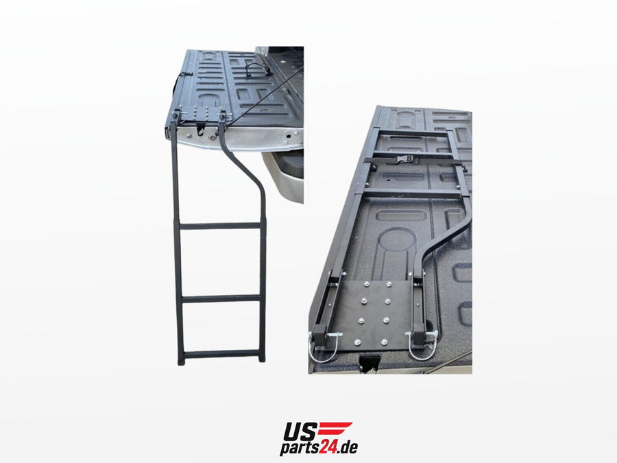 Heckklappen-Leiter – Universell für Pickups (bis 135 kg) – Schwarz