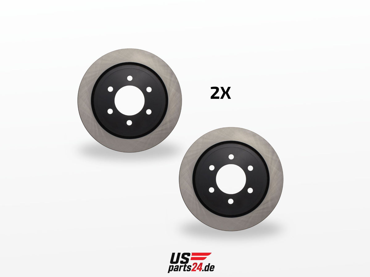Premium Bremsscheiben-Set (Hinterachse, 6-Loch) – passend für Ford F-150 (2010–2020, manuelle Feststellbremse) - US-Parts24.de