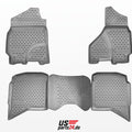 Rubber floor mat set (4-piece, custom fit) – for RAM 1500/2500/3500 Crew Cab (2002–2012)