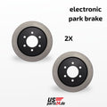 Premium Bremsscheiben-Set (Hinterachse, 6-Loch) – passend für Ford F-150 (2010–2020, elektrische Feststellbremse)