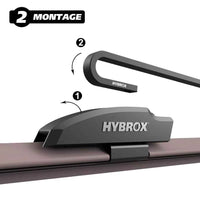 HYBROX Front Scheibenwischer – US-Modelle (Cadillac, Chevrolet, Ford, GMC, RAM, Chrysler)