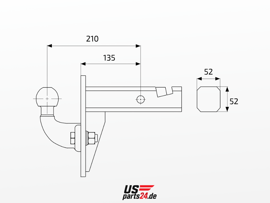 Anhängerkupplung starr – Ford F-150 (ab 2014 →) - US-Parts24.de