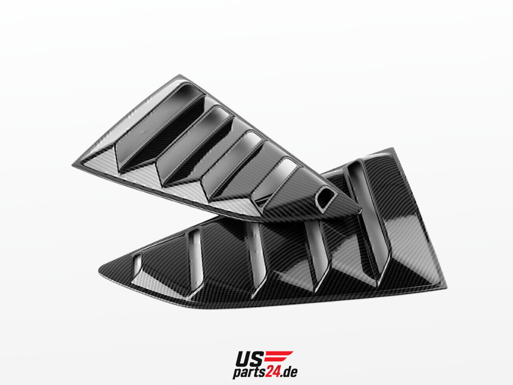 Seitliche Fensterabdeckungen in Carbon-Optik – passend für Chevrolet Camaro Coupe (2016–2022) - US-Parts24.de