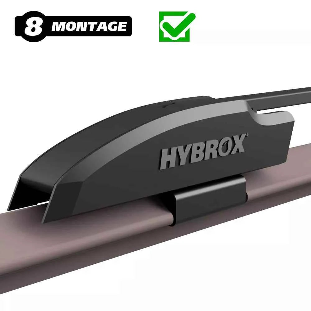 HYBROX Front Scheibenwischer – US-Modelle (Cadillac, Chevrolet, Ford, GMC, RAM, Chrysler)