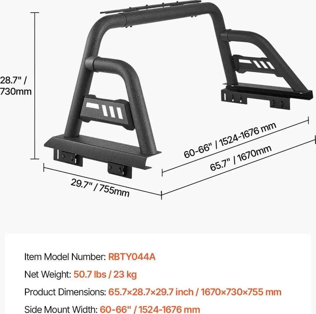 Einstellbarer Überrollbügel Pickup – Version 1